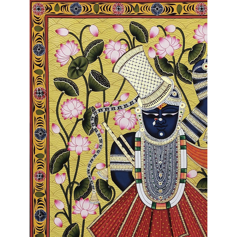 Shrinath-ji | Couleur naturelle sur toile | Par Jagriti Bhardwaj