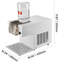 Machine à glaçons autoportante en flocons de neige blanc pur avec fabrication en acier inoxydable et production de glace quotidienne de 132 lb