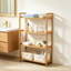25cm W Bamboo / Rattan Shelving Unit