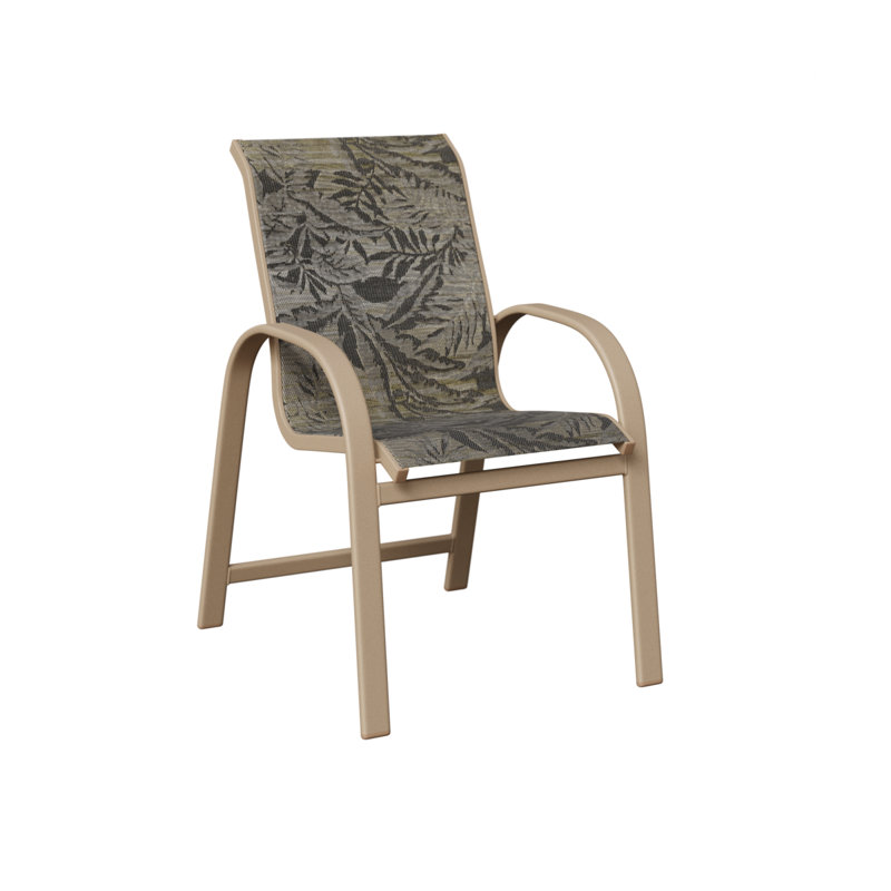 Chaise berçante en aluminium Sahara Berlin Speckle, Sumba moka, Sahara moucheté