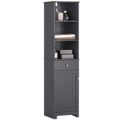 Aaleeyah Freestanding Linen Cabinet
