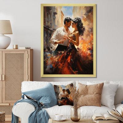 Espagne, couple de danseurs de fiesta espagnole - art mural Espagne