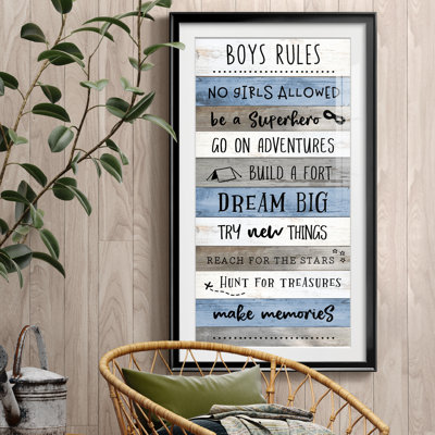 " Boys Rules "