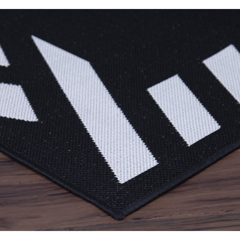 Tapis intérieur / extérieur à chevrons Temisha