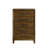 Bangor Wood 5-Drawer Chest, Brown