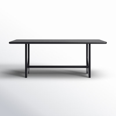 Dawna 78" Solid Wood Trestle Dining Table