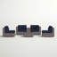 Fully Assembled HDPE Wicker Patio Conversation Set With Cushions, Seats 4