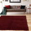Tapis rouge foncé en laine tissé à la main Alamin-22513188