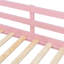Lit simple superposé simple avec 4 tiroirs de rangement, rail suspendu, bande lumineuse et tablettes intégrées et 2 panneaux perforés, 3 couleurs disponibles, rose-130085096