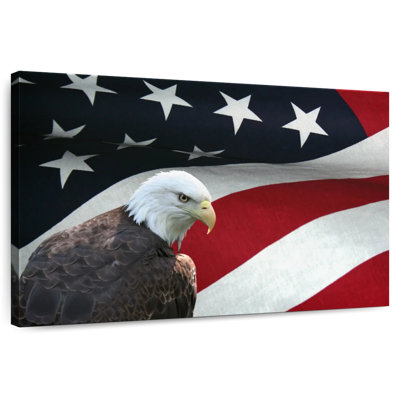 Brampt US Flag And The Bald Eagle