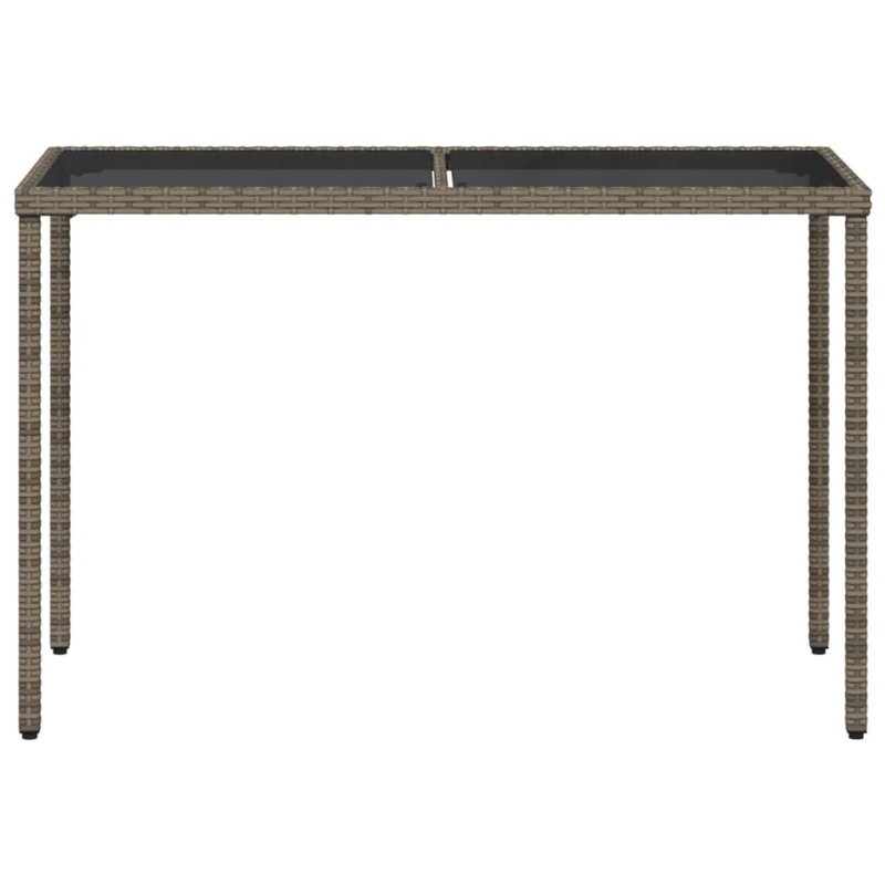 Pereno Rectangular Outdoor Dining Table , 115cm cm W 54cm cm D, Grey
