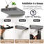 9" Square Tile Floating Shelves with Invisible Mounting Set of 4-439409224