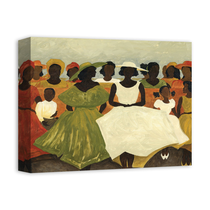 «Women In Pews» sur toile, H 11 po x l 14 po x P 1,25 po