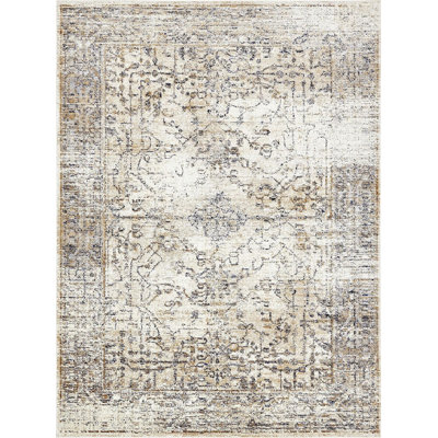 Tapis à motif oriental gris / crème Widger