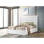 Lit plateforme double tapissier blanc Dulcey-948196660