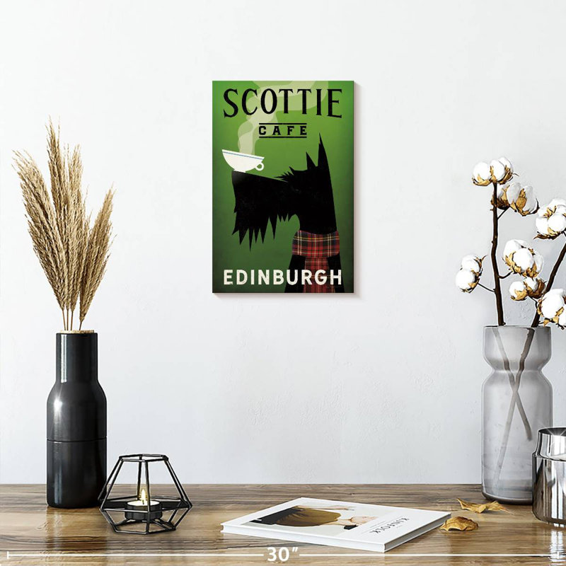Brampt Scottie Cafe, 12" H x 8" W