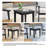 Solid Wood Teak Outdoor Side Table-114980232