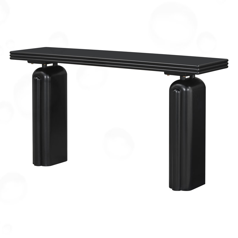 Console de luxe en placage d'acacia, Noir