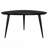 Black Triangular Solid Wood Coffee Table