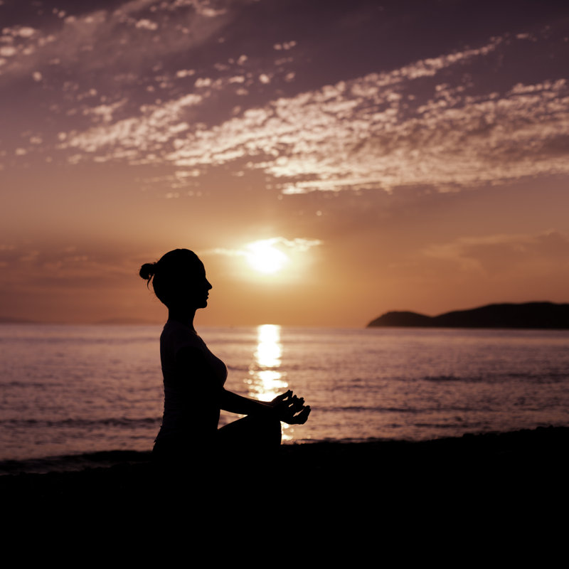 Méditation - Photographie sur toile tendue, H 20 po x l 20 po