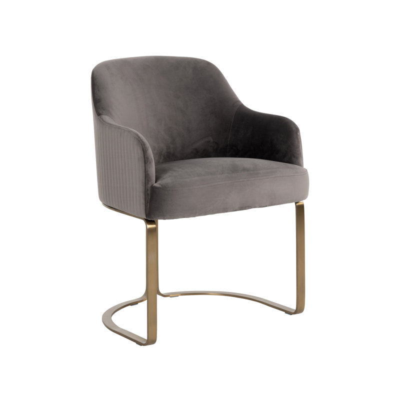 Hadley Upholstered Arm Chair, Stone