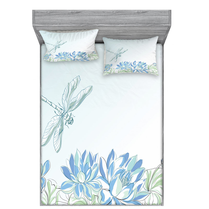 Microfiber Sheet Set, Full Sheet Set with Fitted Sheet