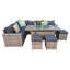 Barcelona Wicker 9 - Person Garden Lounge Set-2139085218