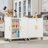 Metal Small 35.6" Garage Storage Cabinet with Locking Doors ,Rolling Wheels and Adjustable Shelves-447550759-447550776