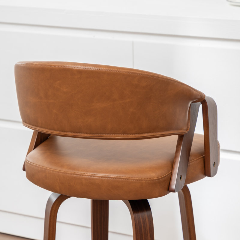 Tabouret de comptoir pivotant Ayala, Brown