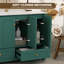 Ensemble de meuble-lavabo 48 po avec lavabo en céramique, armoire de rangement abondante, 4 portes à fermeture douce et 2 tiroirs-39293881
