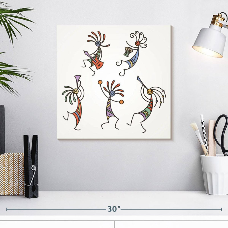 Musicien Kokopelli, H 16 po x l 16 po
