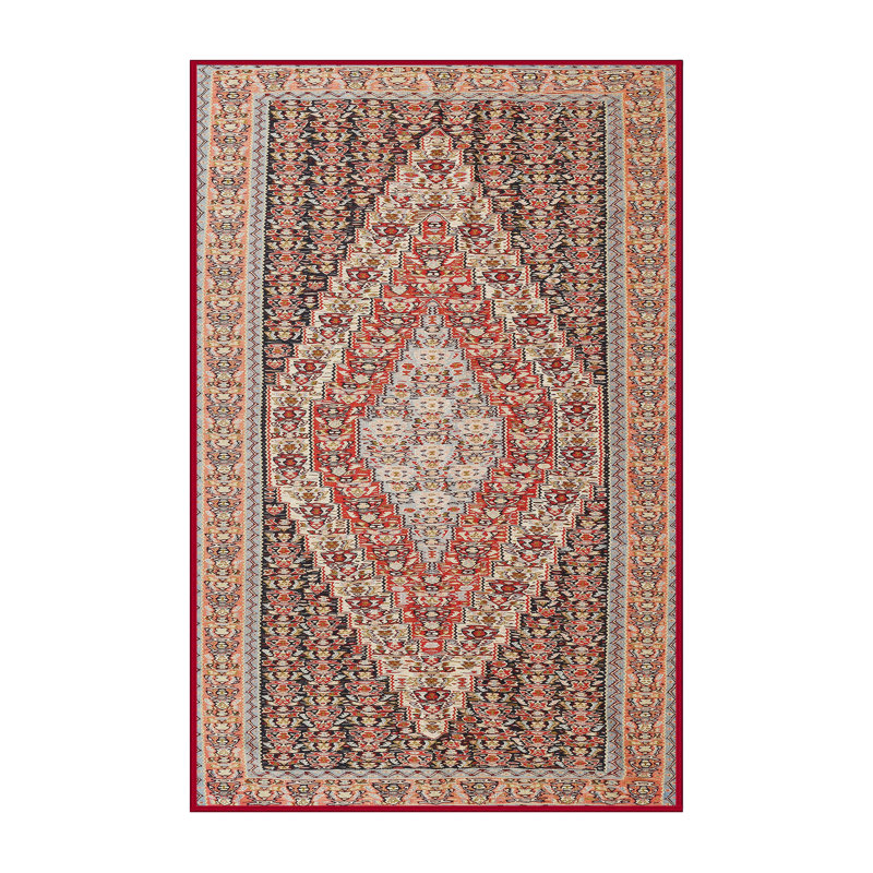 Tapis oriental rouge / brun, Rectangle 5 pi x 7 pi