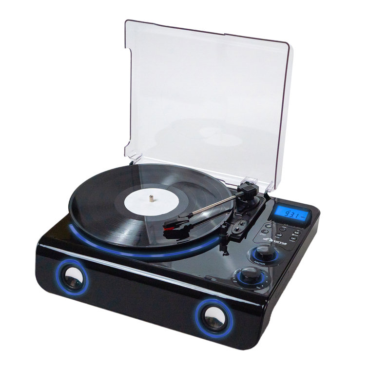  Vinyl Record Player Wireless Turntable with Built-in