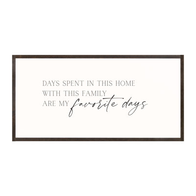 «Days Spent Wood», art mural encadré