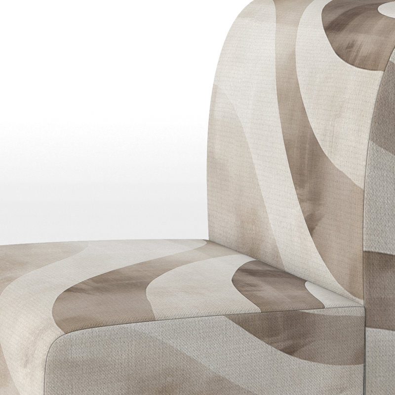 Fauteuil de chambre Abstract Minimalisme, Slipper Armless