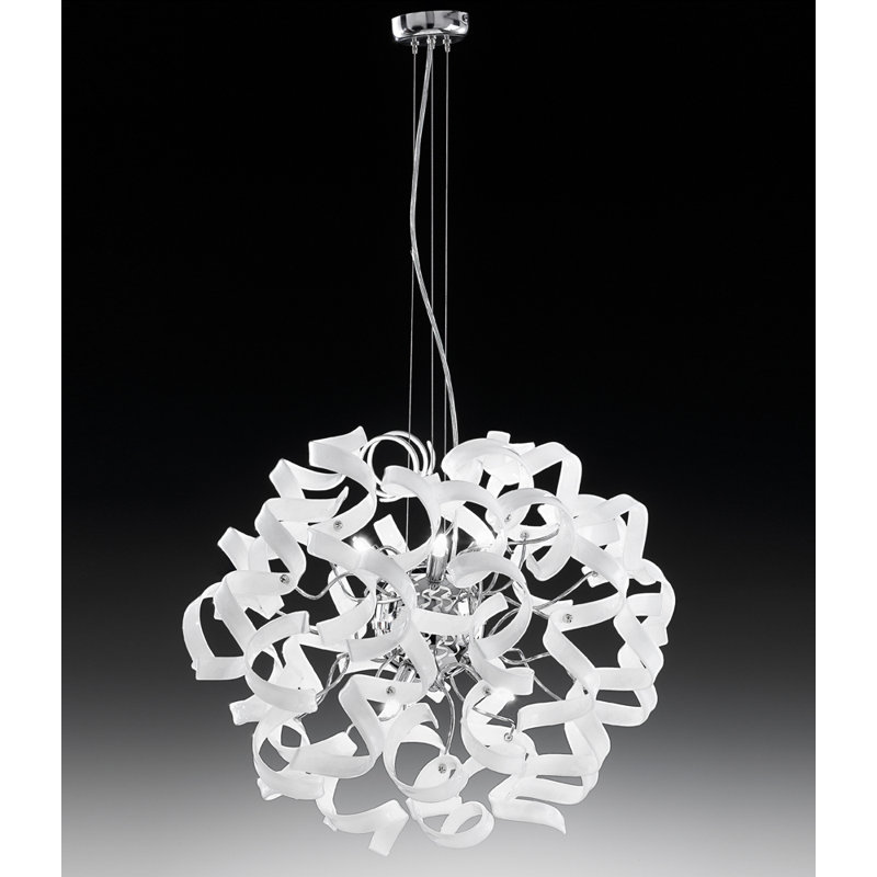 Astro 6-Light Novelty Pendant, White