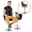 Trimont Swivel Upholstered Faux Leather Adjustable Height Bar Stool-838282722