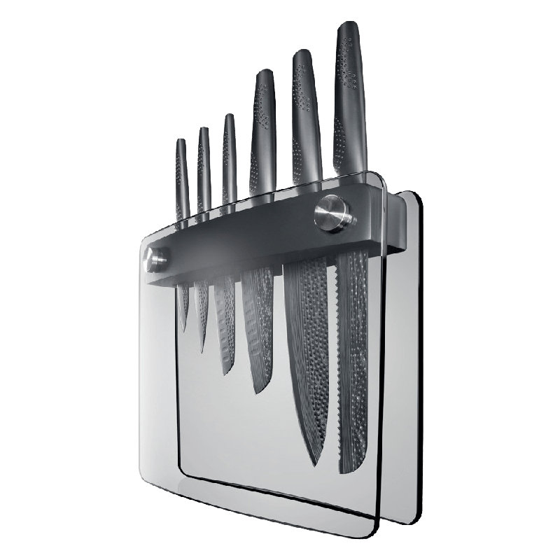 Stainless Steel Knife Block Set