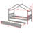 House Bed With Trundle Bed-1727540725