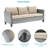 6 Piece Patio Sofa with Rectangle Fire Pit Table and Ottomans-108198473-108198472
