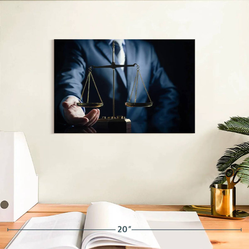 Balance de justice, H 8 po x l 12 po