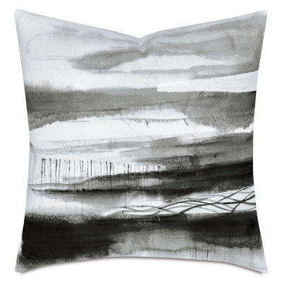 Coussin décoratif gris anthracite Palette