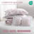 Reversible Bedding Sets, 4 Piece Polyester Quilt, Romantic Floral Home