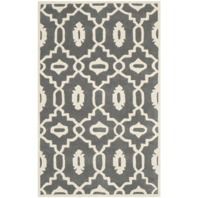 Carolene Hand Tufted Wool Geometric Rug