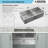33" L x 19" W Undermount Stainless Steel 50/50 Double Bowl Kitchen Sink with Sink Grid, Strainer and Roll-up Rack-130071323