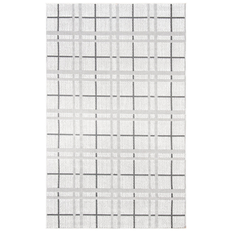 Abass Performance Machine Washable Plaid Indoor/Outdoor Area Rug, Rectangle 2' x 4'