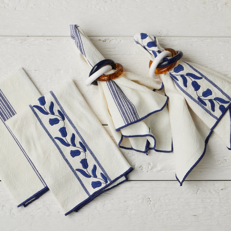 Dinner Napkins Tulip, Navy Blue