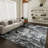 Machine Washable Area Rug Soft Vintage Low Pile Rug with Non Slip Backing for Bedroom Entrance Corridor