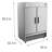 54 in. Two-Door Reach-In Freezer 47 cu ft. in Stainless Steel RIF-2D-SS.