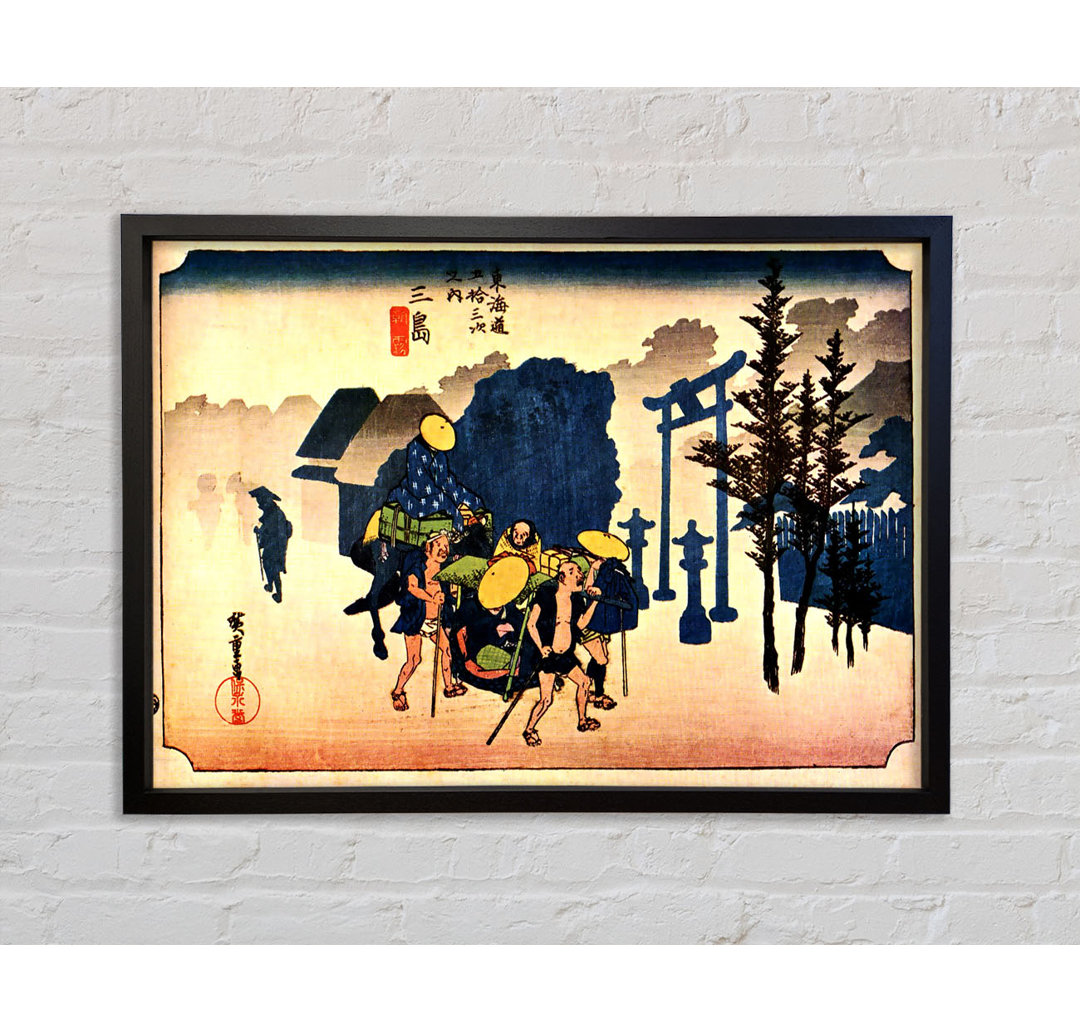 Dawn Mist von Hiroshige - Einzelner Bilderrahmen Kunstdrucke auf Leinwand